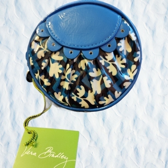 Vera Bradley Frill mini make-up or coin purse NEW - Picture 1 of 4